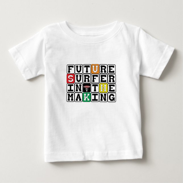 FRAMTIDA SURFARE I den grafiska utslagsplatsen för Tee Shirt (Framsida)