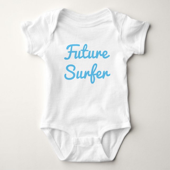 Framtida Surfer Baby-kostydräkt T Shirt (Framsida)