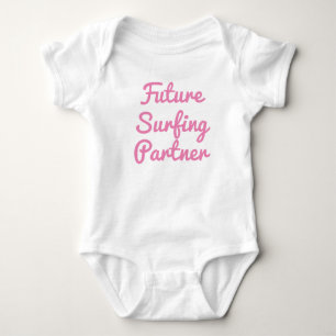 Framtida surfpartner Baby Bodykostym T Shirt