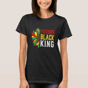 Framtida svarta Kung-blommor Melanin African Pr T Shirt