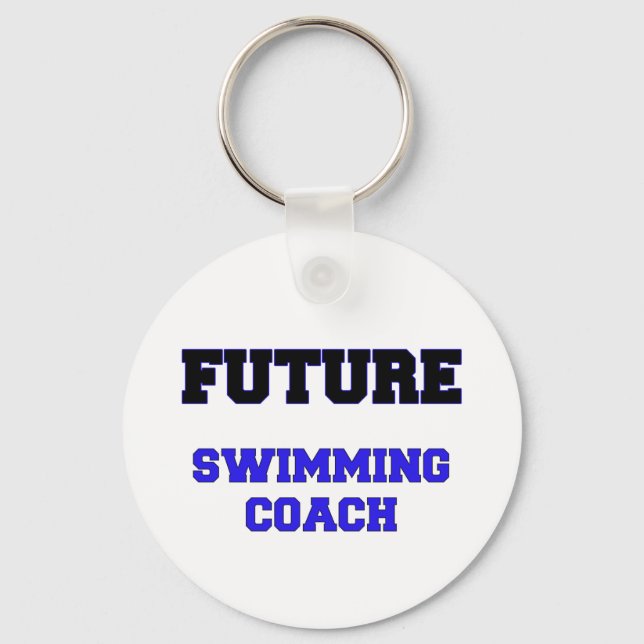 Framtida swimming Coach Nyckelring (Framsida)