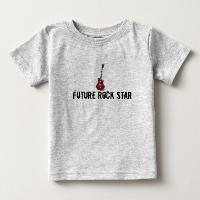 Framtida t-shirt för Rockstjärna (Framsida)