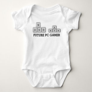 Framtida tangentbord för PCGamerbaby WASD T-shirt