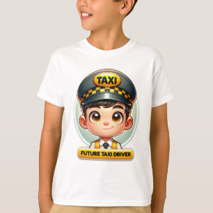 Framtida Taxi-chaufförer, barn T-Shirt - adjektiv