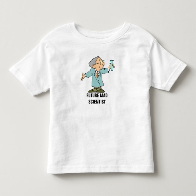 Framtida tokig rolig kemisttecknad för forskare | tee shirt (Framsida)