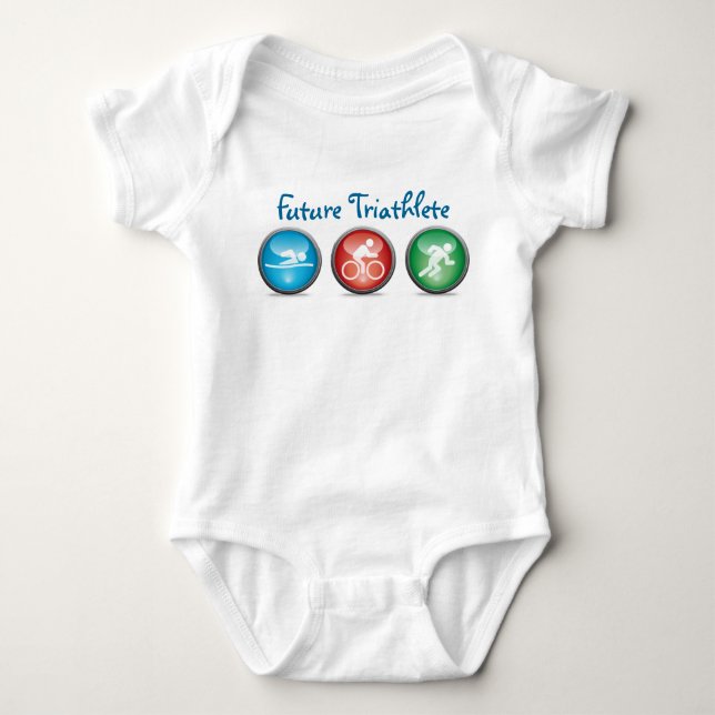 Framtida triatlete Pojke Shirt: 01 Tee Shirt (Framsida)