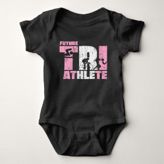 Framtida triatlete Triathlon Flicka Newborn Gift T Shirt