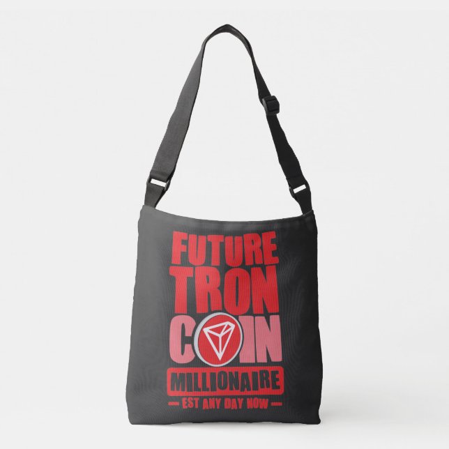 Framtida TRON Coin Millionaire Axelväska (Framsida)