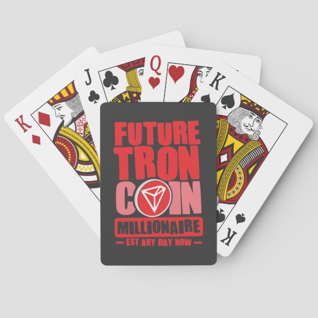 Framtida TRON Coin Millionaire Casinokort (Baksidan)