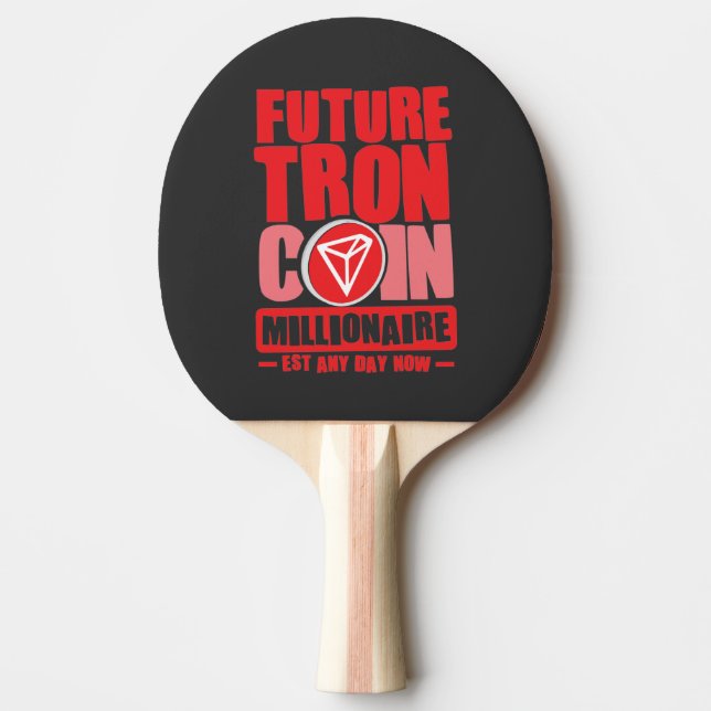 Framtida TRON Coin Millionaire Pingisracket (Framsidan)
