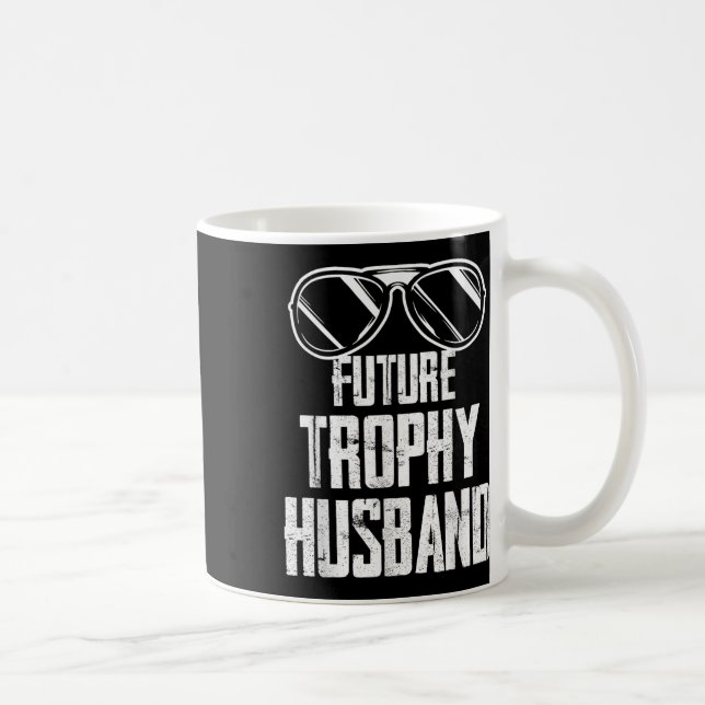 Framtida Trophy Fästman Brudgum Att Bli Make Broll Kaffemugg (Höger)