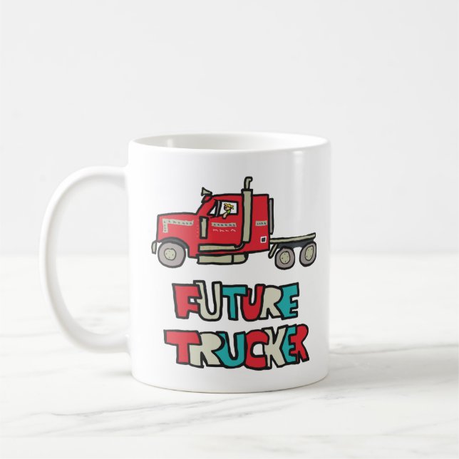Framtida Trucker Kaffemugg (Vänster)