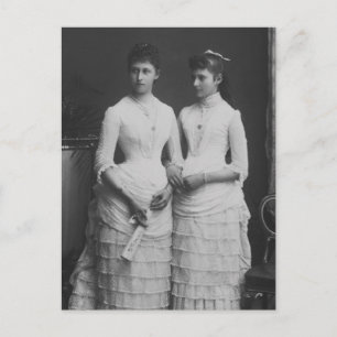 Framtida Tsarina Alexandra från Ryssland och syste Vykort