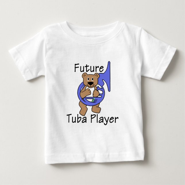 Framtida Tuba Player/Bear T-shirt (Framsida)