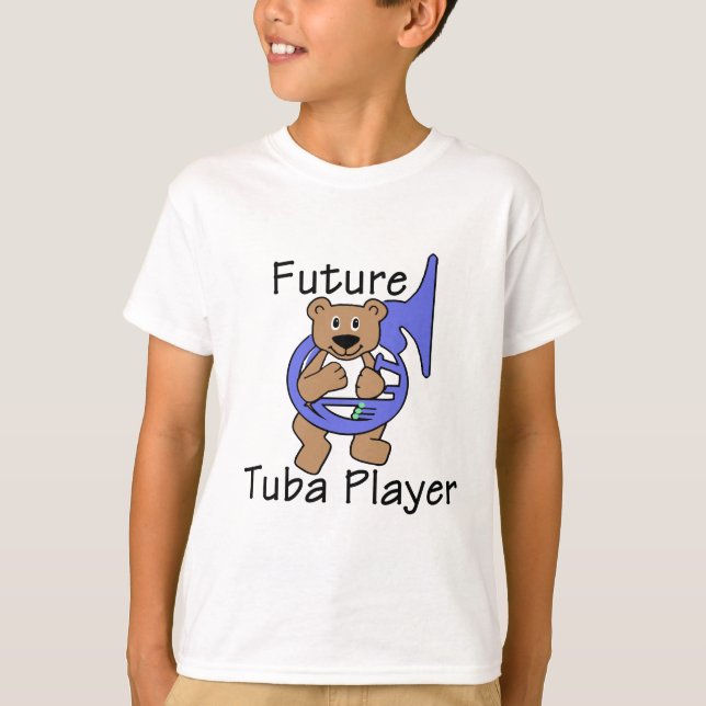 Framtida Tuba Player/Bear T-shirt (Framsida)