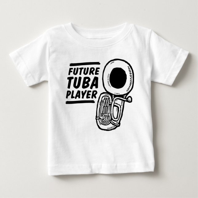 Framtida Tuba Player T-shirt (Framsida)