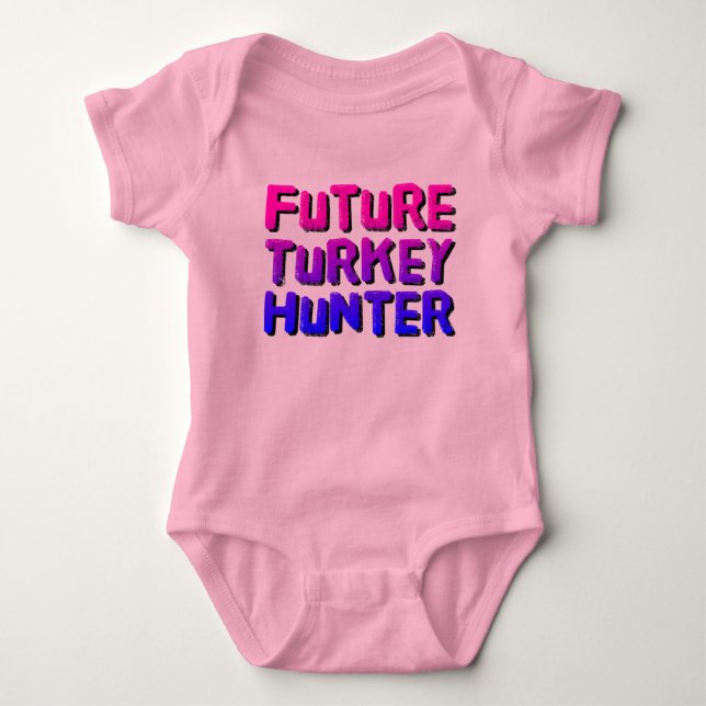 Framtida Turkiet Hunter Baby Bodykostdräkt T Shirt (Framsida)