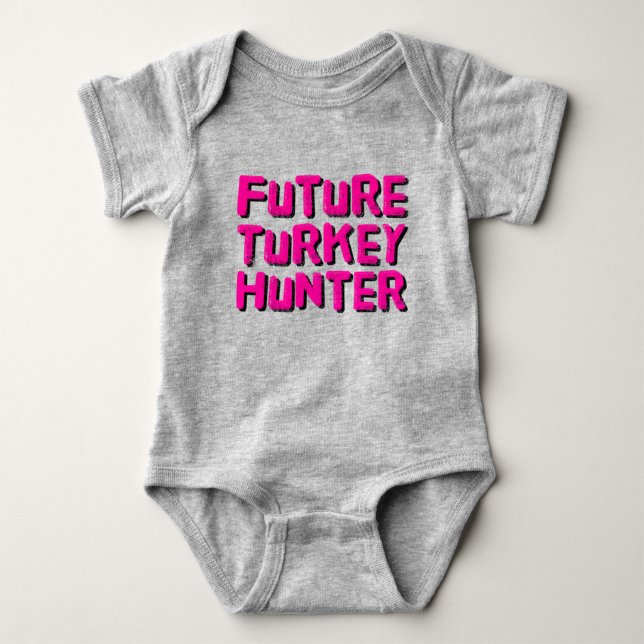 Framtida Turkiet Hunter Baby Bodykostdräkt T Shirt (Framsida)