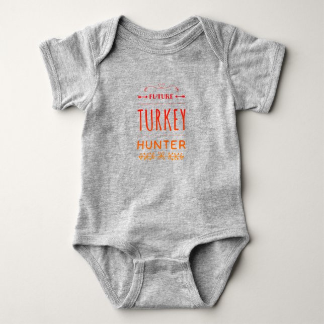 Framtida Turkiet Hunter Baby Bodykostdräkt T Shirt (Framsida)