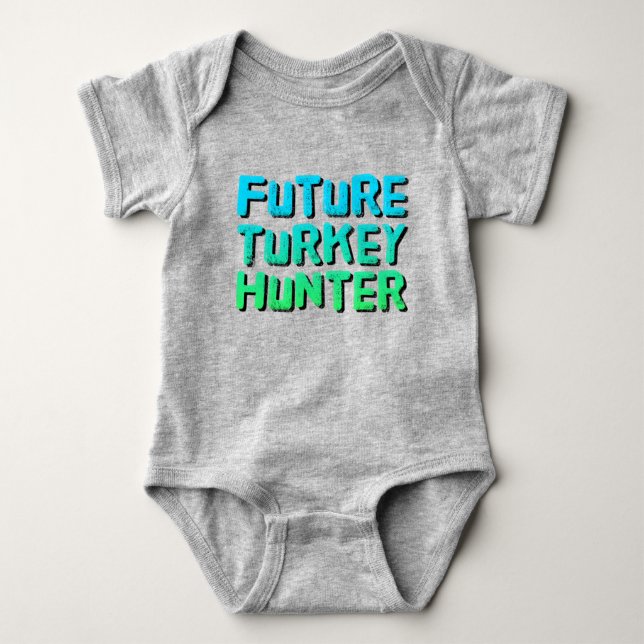 Framtida Turkiet Hunter Baby Bodykostdräkt T Shirt (Framsida)