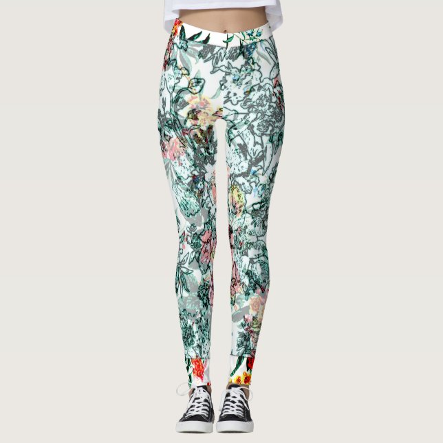 Framtida utformning av blommigt leggings (Framsida)