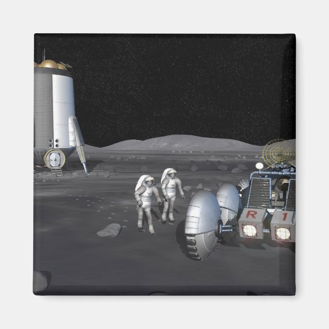 Framtida utforskning av rymden uppdrag 3 magnet (Framsidan)