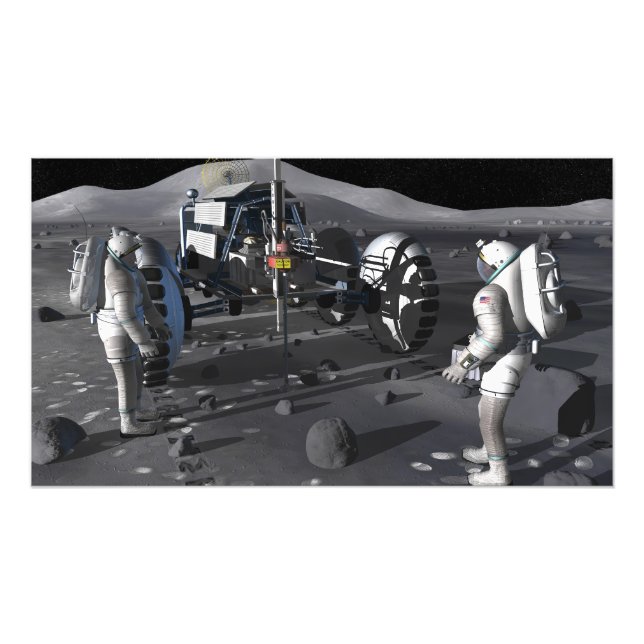 Framtida utforskning av rymden uppdrag 4 fototryck (Framsidan)