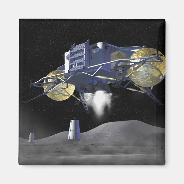 Framtida utforskning av rymden uppdrag 4 magnet (Framsidan)