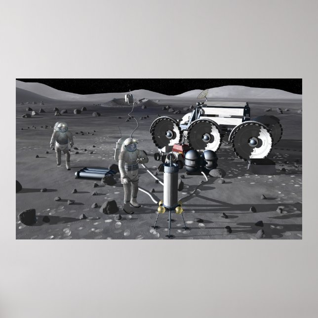 Framtida utforskning av rymden uppdrag 5 poster (Framsidan)