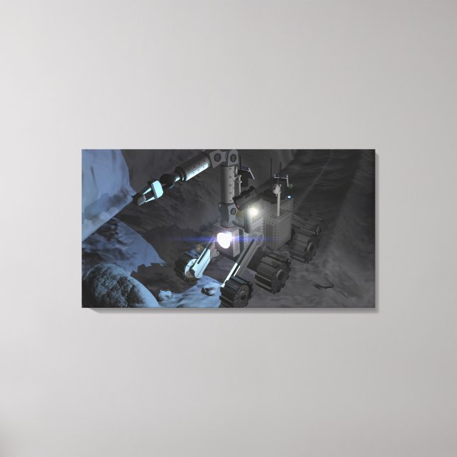 Framtida utforskning av rymden uppdrag 6 canvastryck (Framsida)