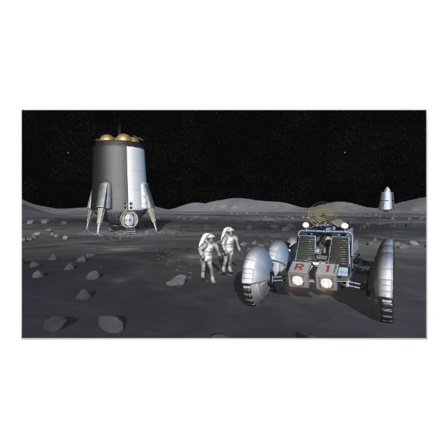 Framtida utforskning av rymden uppdrag 6 fototryck (Framsidan)