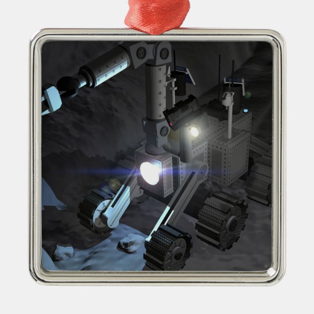 Framtida utforskning av rymden uppdrag 6 julgransprydnad metall (Framsidan)