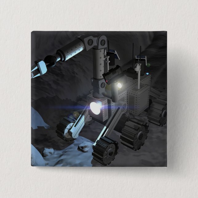 Framtida utforskning av rymden uppdrag 6 knapp (Framsida)