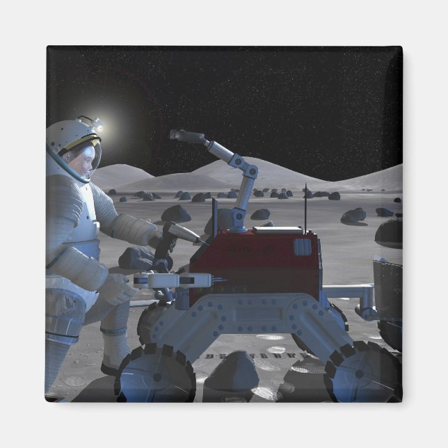 Framtida utforskning av rymden uppdrag 7 magnet (Framsidan)