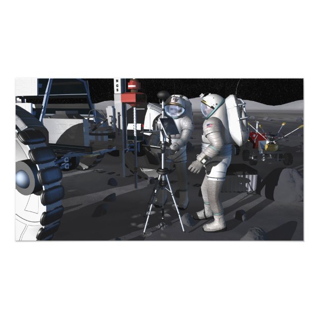 Framtida utforskning av rymden uppdrag 8 fototryck (Framsidan)