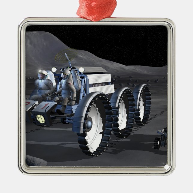 Framtida utforskning av rymden uppdrag 8 julgransprydnad metall (Framsidan)