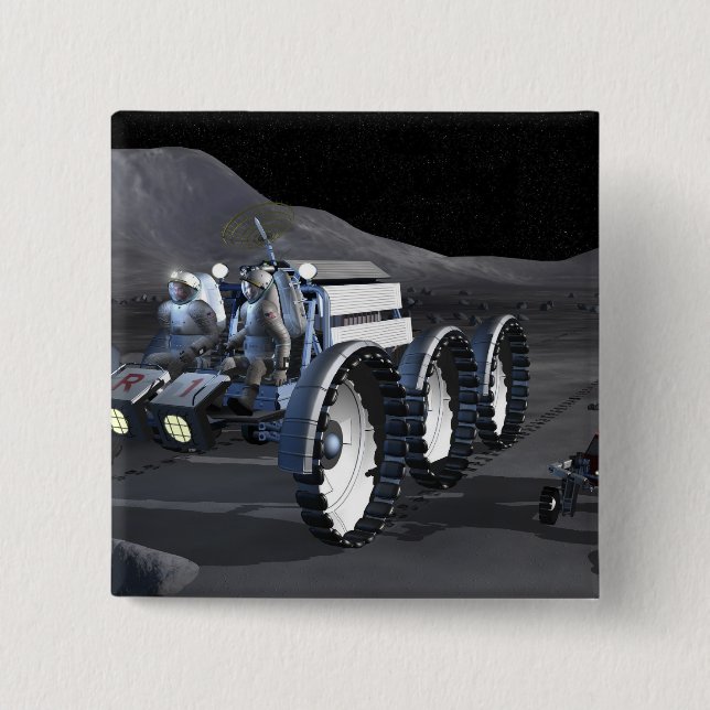 Framtida utforskning av rymden uppdrag 8 knapp (Framsida)