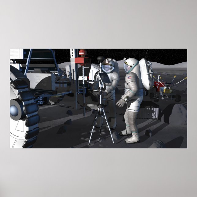 Framtida utforskning av rymden uppdrag 8 poster (Framsidan)