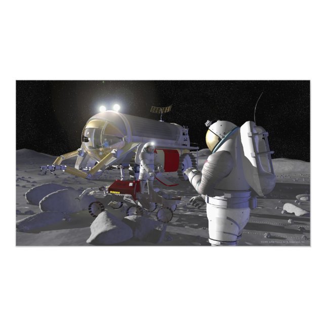 Framtida utforskning av rymden uppdrag fototryck (Framsidan)