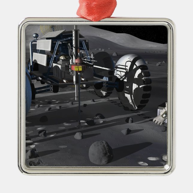 Framtida utforskning av rymden uppdrag julgransprydnad metall (Framsidan)