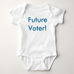 Framtida väljare! I demokratblåtthandstil Tee