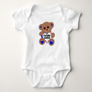 Framtida väljare Teddybjörn Kids Vote USA-val T Shirt