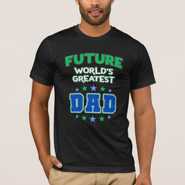 Framtida Världsmästare Pappa - Ny pappa T Shirt (Framsida)