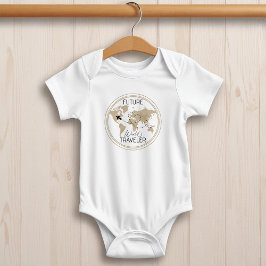 Framtida världsresande Baby-bokostymer T Shirt