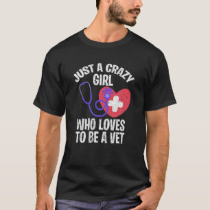 Framtida Vet Girls Women Veterinarian Vet Tech Vet T Shirt
