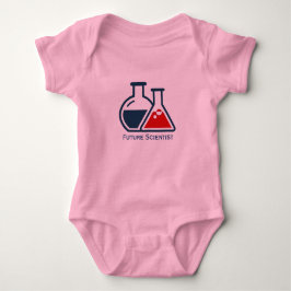 Framtida vetenskapsmän i Beakers design Baby Cloth T Shirt