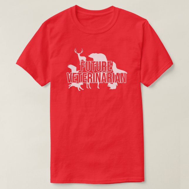 Framtida veterinär, bästa veterinär t shirt (Design framsida)