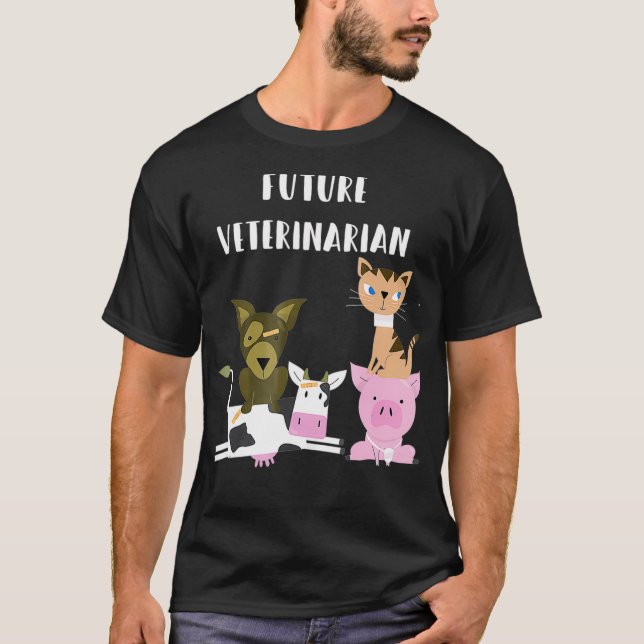 Framtida veterinär - Lover T Shirt (Framsida)