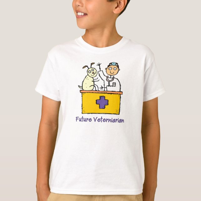 Framtida veterinär - pojke t shirt (Framsida)