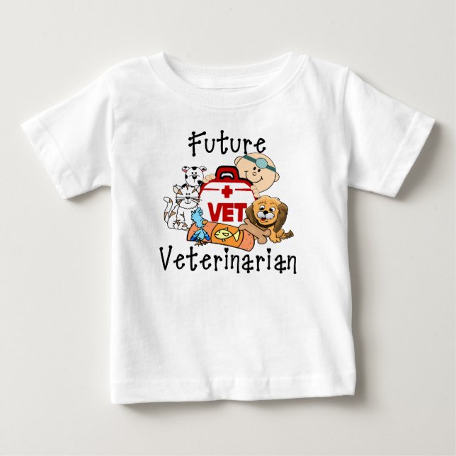 Framtida veterinär t-shirt (Framsida)